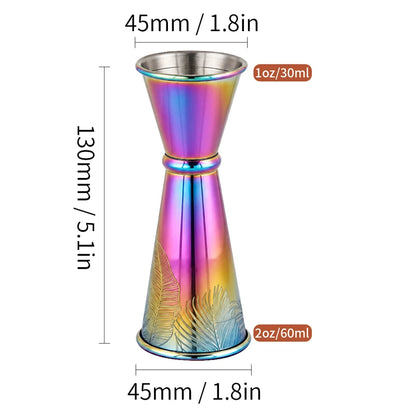 Stainless Steel Double Jigger – 30ml/60ml Cocktail Measure Cup