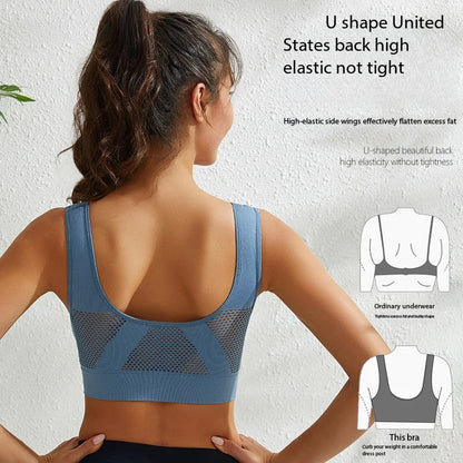 Women's High-Support Sports Bra – Shockproof & Anti-Sagging