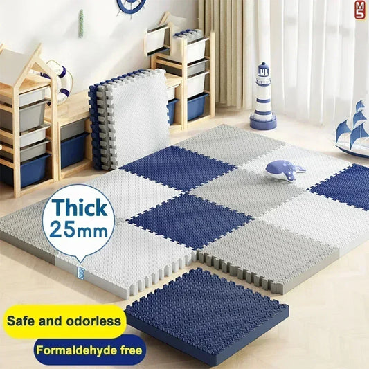Baby Crawling Play Mat – Thick Nonslip Foam Puzzle Tiles (8 PCS)
