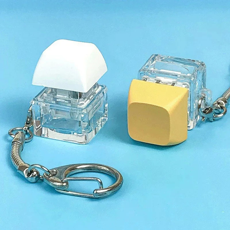 Mechanical Keyboard Keycap Keychain – Fidget Stress Relief Toy