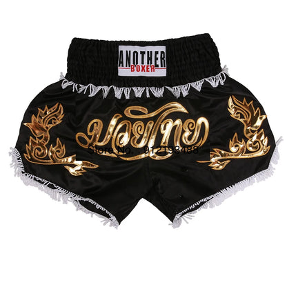 Muay Thai Shorts – Embroidered Kickboxing & Boxing Training Shorts for Men, Women & Kids