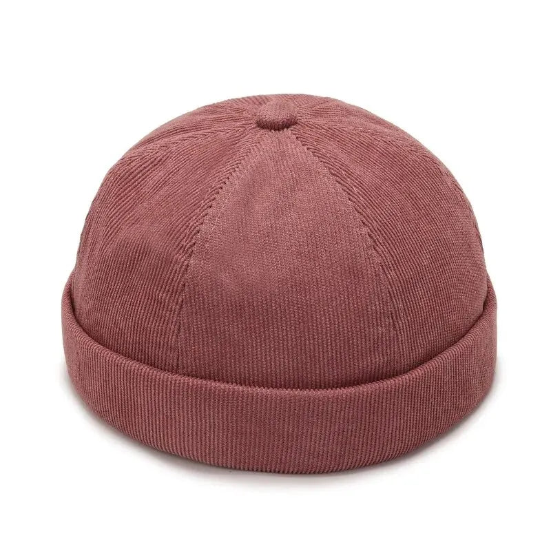 Docker Skull Cap Beanie – Brimless Rolled Cuff Hat for Men & Women