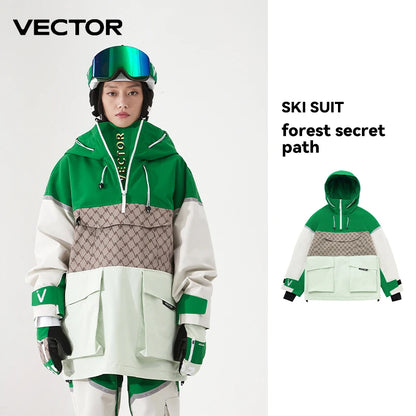 Vector Meteor Ski Jacket – Waterproof Hooded Snow Suit for Men & Women