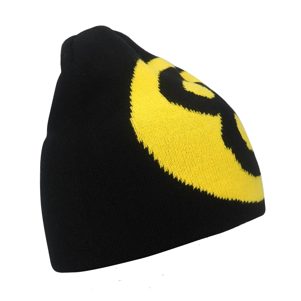 Y2K Letter Print Knit Beanie Hat – Unisex Winter Cap
