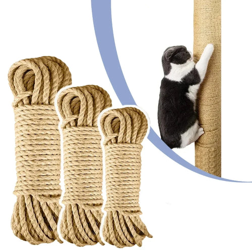 Natural Sisal Rope for Cat Scratching Post – DIY Furniture Protector