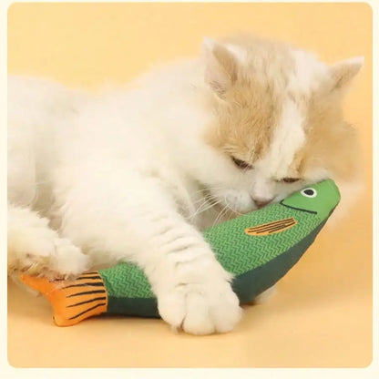 Realistic Fish Cat Toy – Sound-Producing Soft Plush Pet Toy
