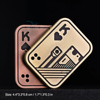 Metal Joker Poker Card Fidget Slider – EDC Stress Relief Toy