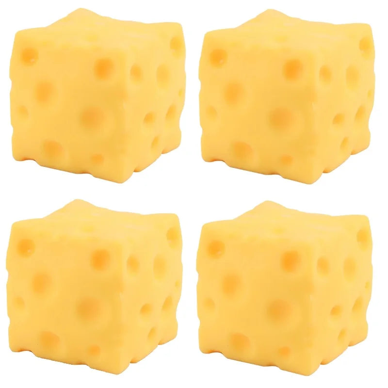 Squishy Cheese Block Stress Relief Fidget Toy – Slow Rising Squeeze