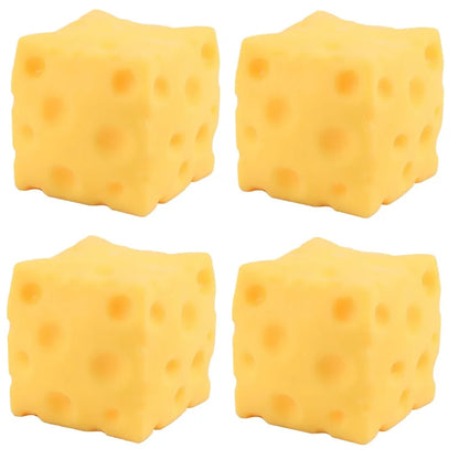 Squishy Cheese Block Stress Relief Fidget Toy – Slow Rising Squeeze