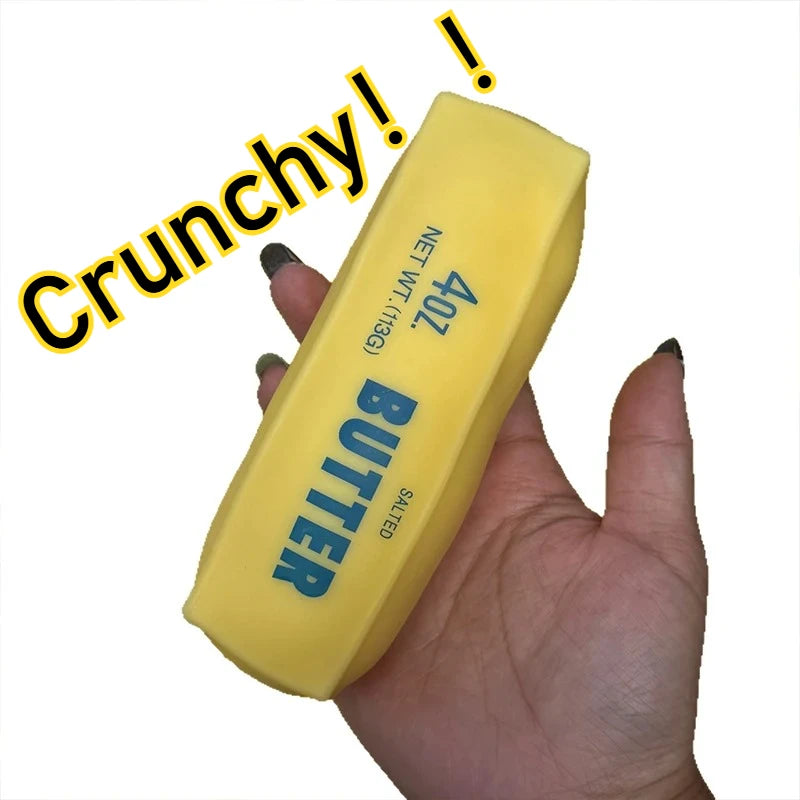 Crunchy Butter Stick Squishy Fidget Toy – ASMR Stress Relief