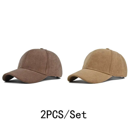 Unisex Adjustable Baseball Cap – Solid Retro Snapback Hat for Men & Women