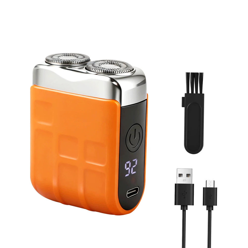Mini Electric Shaver for Men – Dual-Head Rechargeable Portable Razor