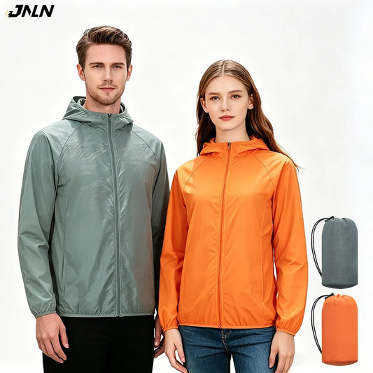 Hiking Jacket Unisex – Waterproof Quick-Dry Packable Windbreaker