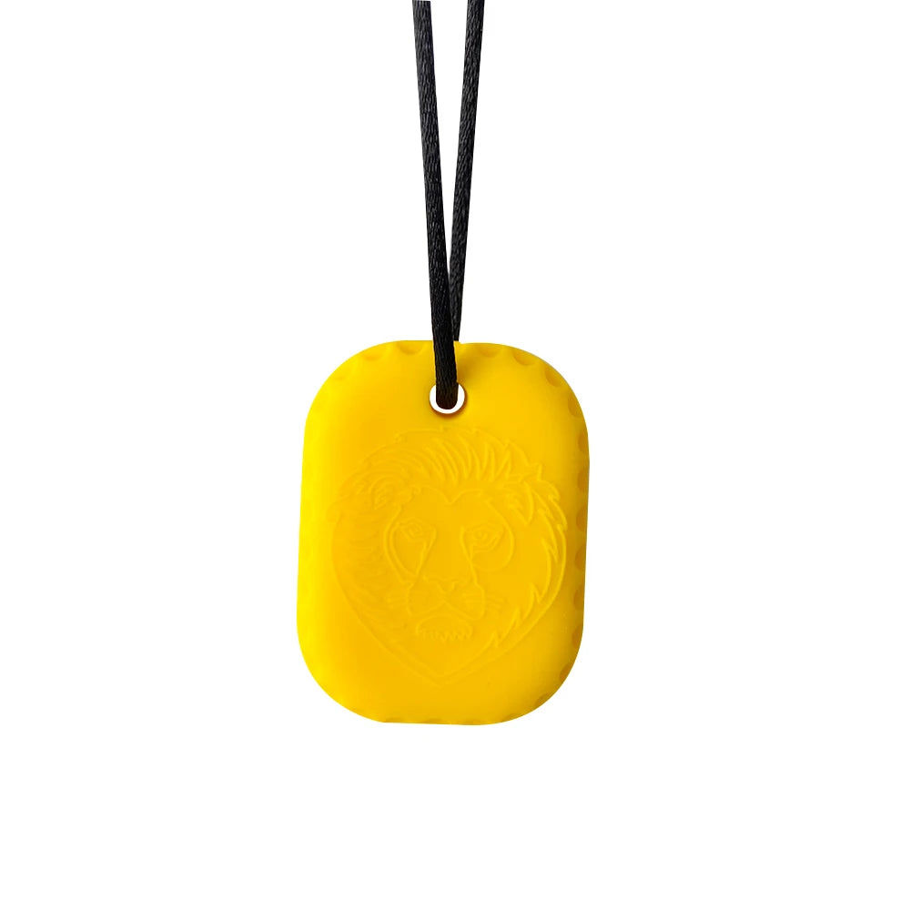 Silicone Chew Necklace – Sensory Teether Pendant for Kids Oral Motor Chewing