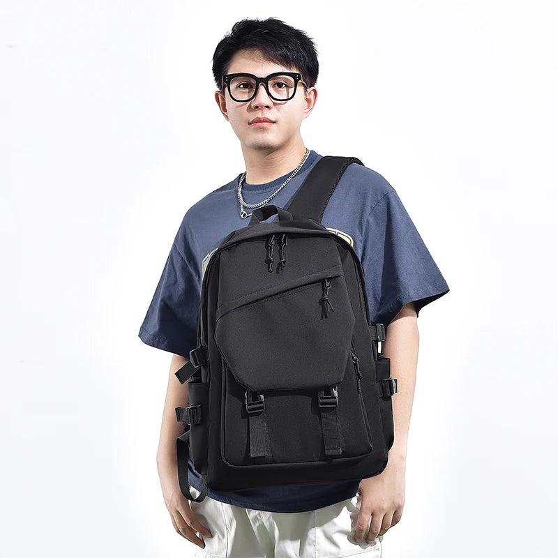 15-Inch Large Capacity Travel Backpack – Minimalist School Bag