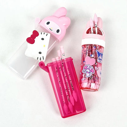 Sanrio Cotton Swab Storage Case – Hello Kitty & My Melody