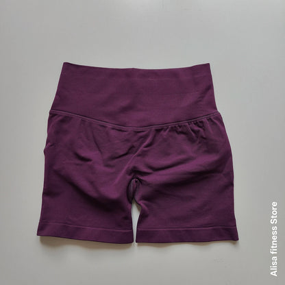 Tummy Control Seamless Yoga Shorts – Women's High-Waist Biker Shorts