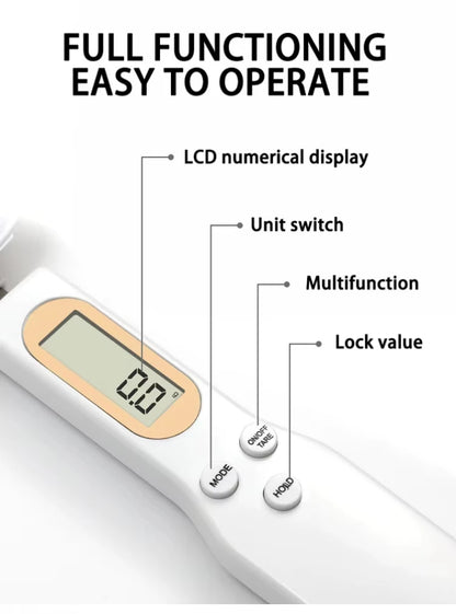 Digital Measuring Spoon Scale – Portable LCD Kitchen Tool