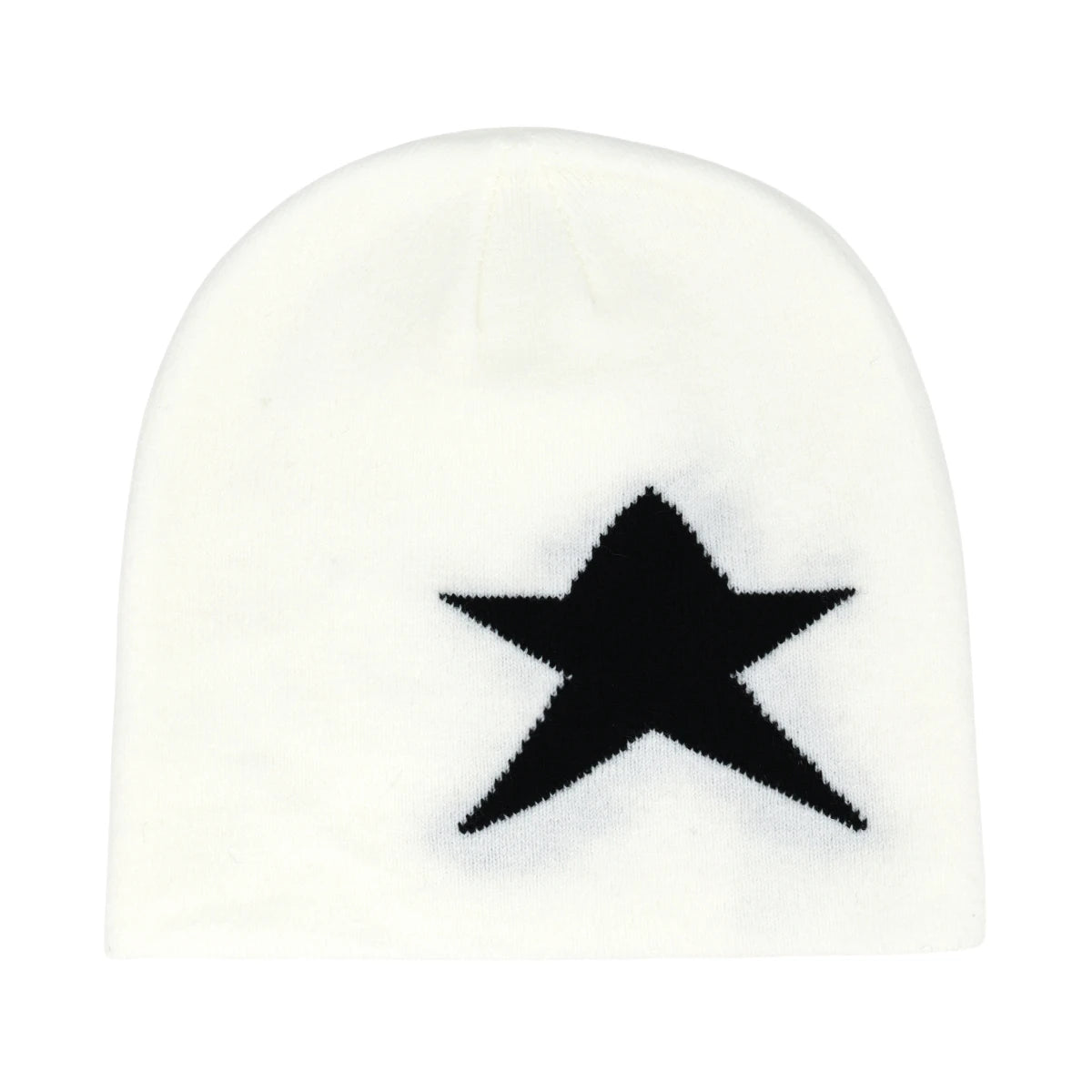 Y2K Letter Print Knit Beanie Hat – Unisex Winter Cap