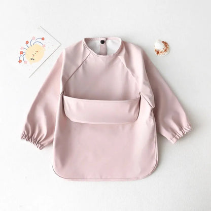 Kids Waterproof Long Sleeve Art Smock Bib Apron