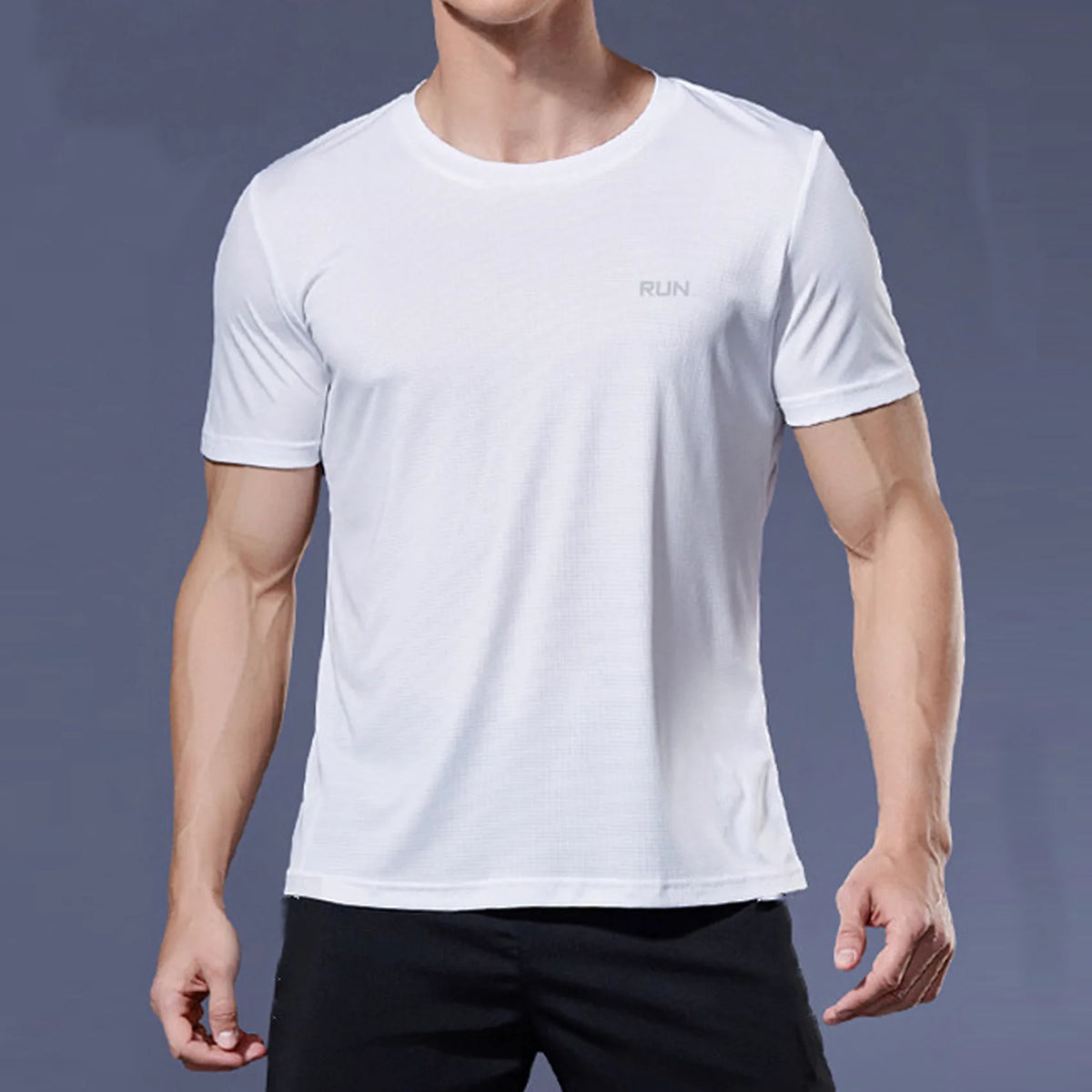Men's Quick Dry Gym T-Shirt - Short Sleeve Running & Training Top