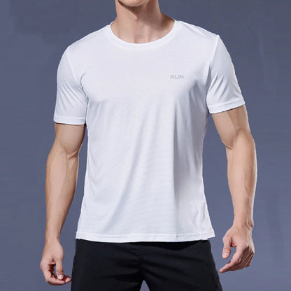 Men's Quick Dry Gym T-Shirt - Short Sleeve Running & Training Top