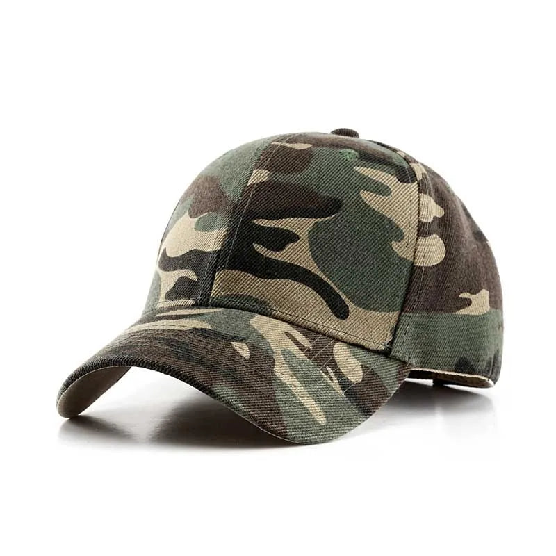 Camo Print Baseball Cap – Unisex Adjustable Snapback Dad Hat
