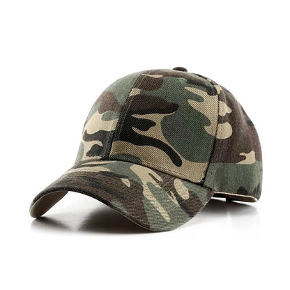 Camo Print Baseball Cap – Unisex Adjustable Snapback Dad Hat
