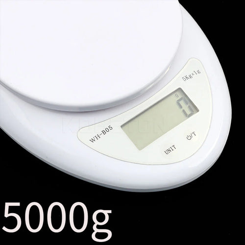 Digital Kitchen Scale 5kg – Portable Food Weight Scale