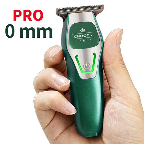 Professional Cordless Hair Clipper – T-Blade 0mm Beard Trimmer for Men