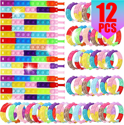 Pop Bubble Fidget Bracelet Bulk Pack – Sensory Stress Relief Toy