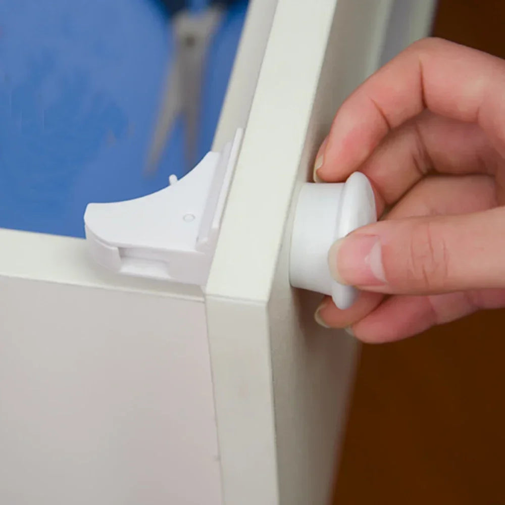 Magnetic Baby Safety Lock – Invisible Cabinet & Drawer Latch