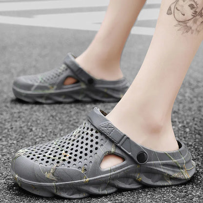 Plus Size Beach Clogs – Breathable EVA Sandals for Men & Women