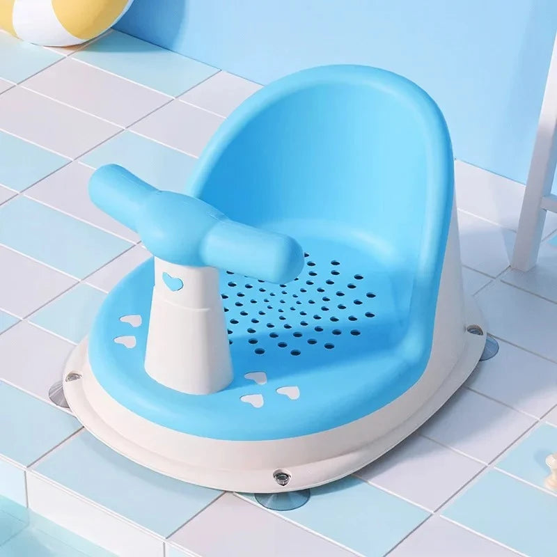 Baby Bath Seat with Suction Cups – Portable Infant Shower Chair for Newborns