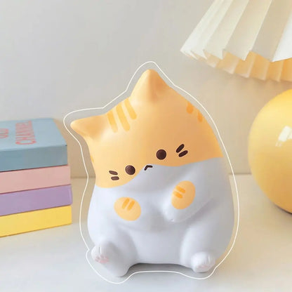 Cat Squishy Stress Relief Toy – Slow Rising PU Squeeze Ball