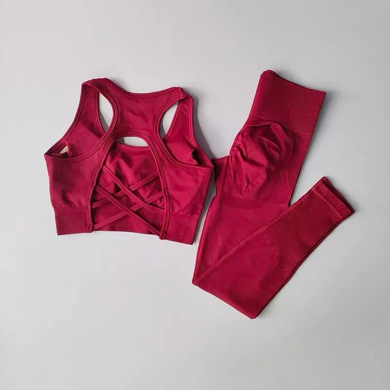 Women's 2-Piece Sports Bra & Leggings Yoga Set