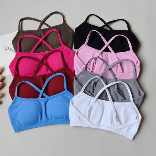 Seamless Sports Bra for Women – Racerback Yoga & Gym Top