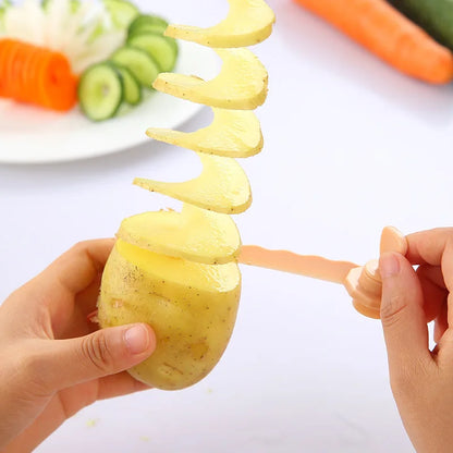 Spiral Potato Cutter & Tornado Skewer Set – DIY Twister