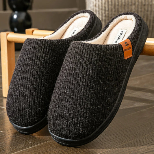Men's Winter Slippers – Memory Foam Anti-Slip Warm Indoor House Shoes