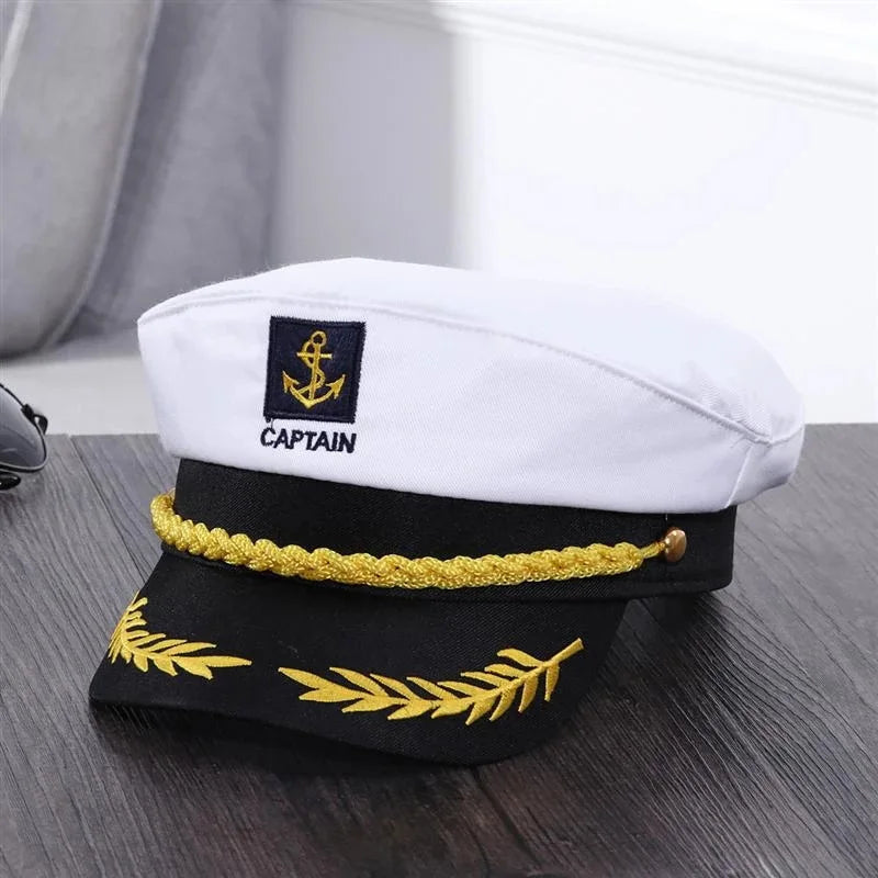 Captain Sailor Hat – Unisex Yacht Admiral Cap for Parties & Costumes