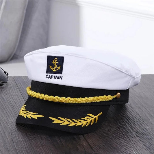 Captain Sailor Hat – Unisex Yacht Admiral Cap for Parties & Costumes