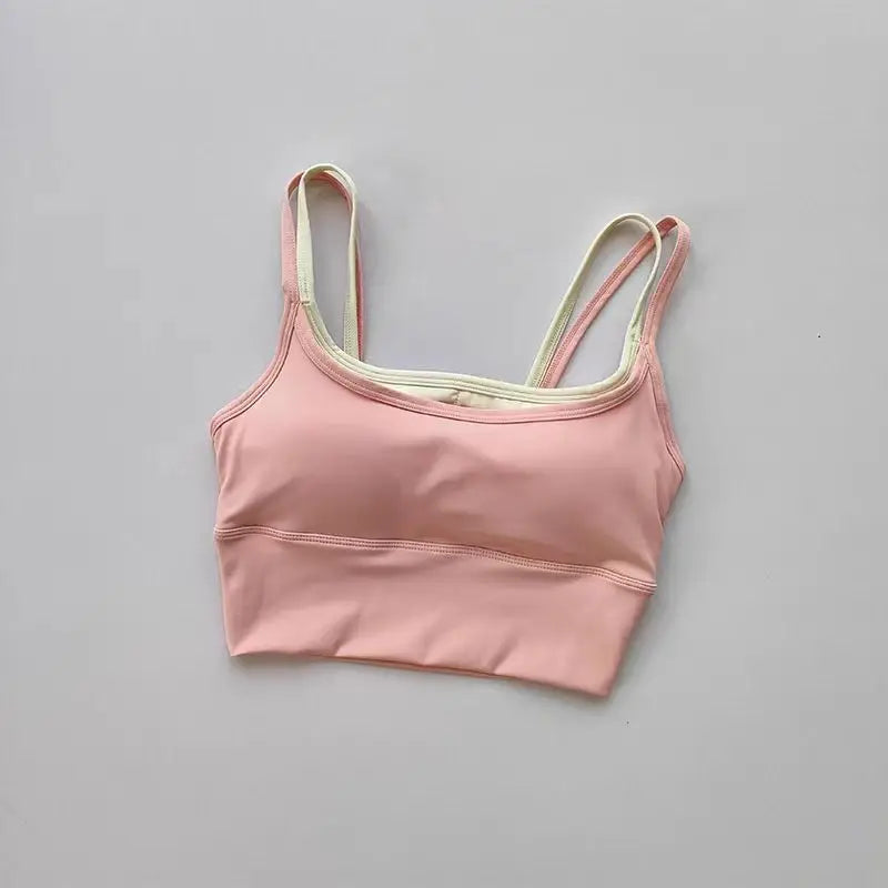 Women's Push-Up Sports Bra – Breathable Shockproof Gym Crop Top