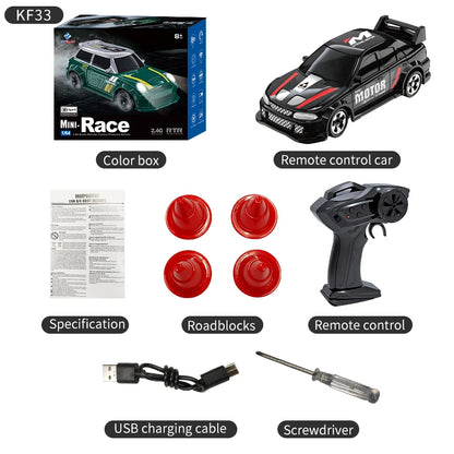 1:64 Drift RC Car – KF20/KF33 Remote Control Racing Toy