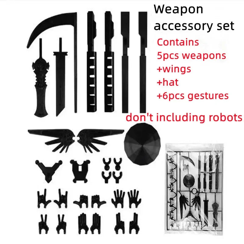 3D Printed Multi-Jointed Robot Action Figure – Full Articulation with Accessories