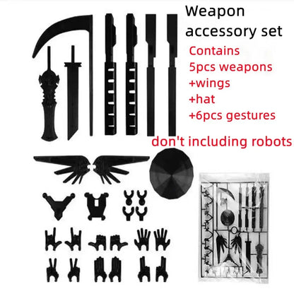 3D Printed Multi-Jointed Robot Action Figure – Full Articulation with Accessories