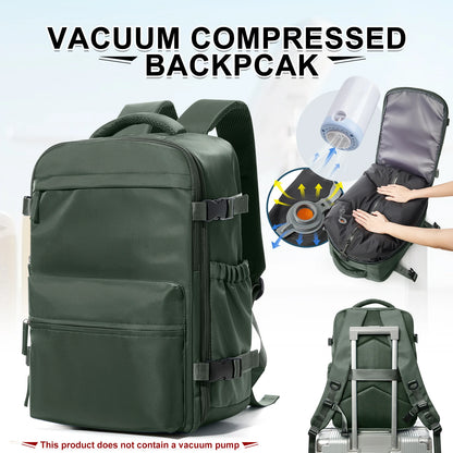Travel Backpack with Vacuum Compression Pump – Cabin Approved