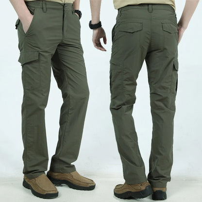 Men's Tactical Cargo Pants – Waterproof, Breathable, Multi-Pocket Outdoor Trousers